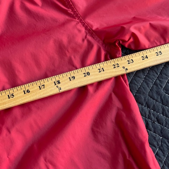 Vintage Nike Windbreaker Jacket Adult Large Red Snap Front Pockets Swoosh 90s - Picture 12 of 14